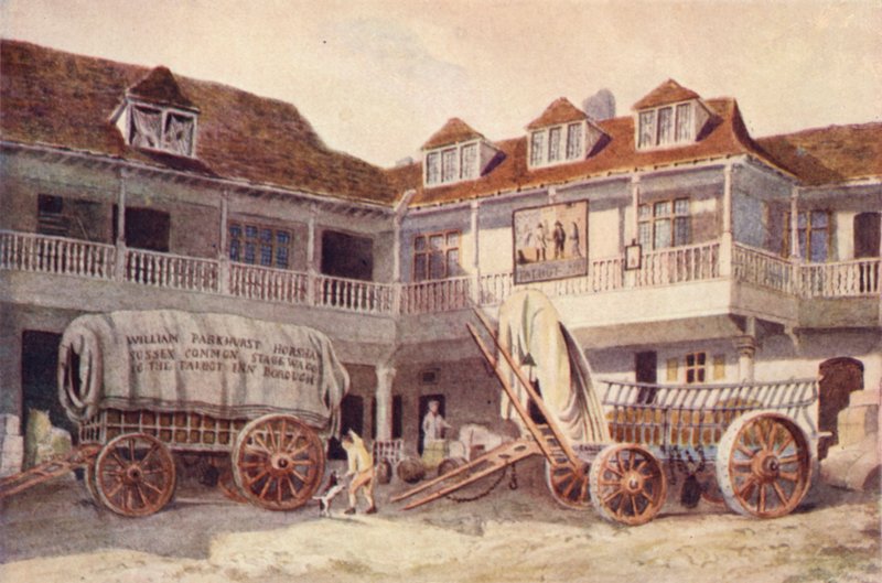 Tabard Inn, Southwark, 1810 od Philip Norman