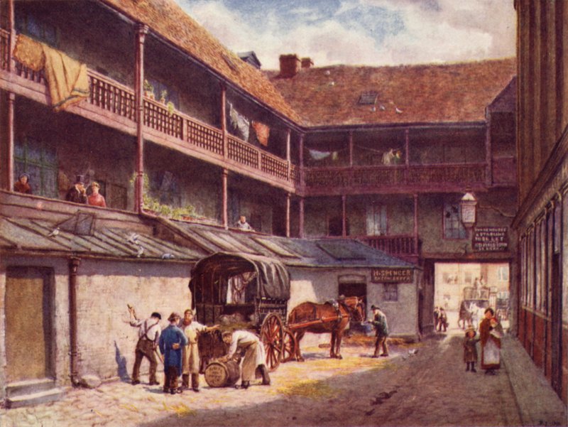 White Hart Inn, Southwark, 1884 od Philip Norman