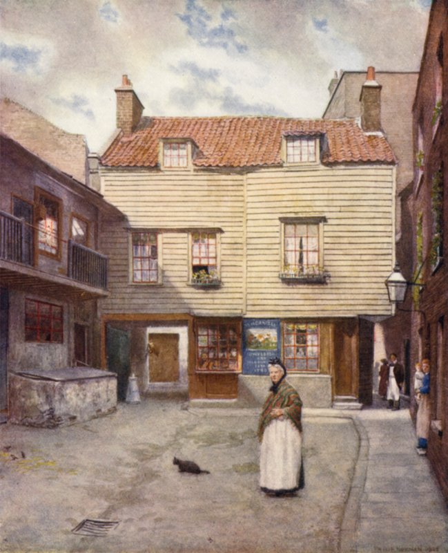White Hart Yard, Brooke Street, Holborn, 1903 od Philip Norman