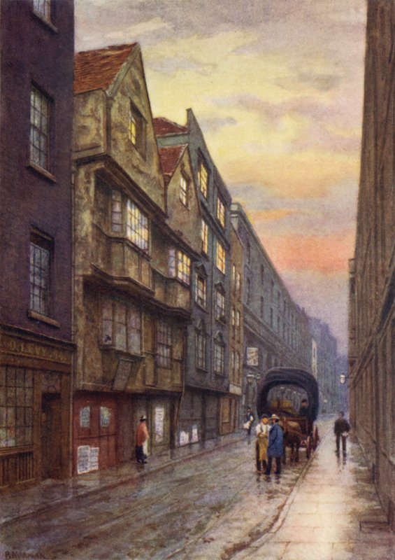 Wych Street, Strand, při pohledu na severozápad, 1901 od Philip Norman