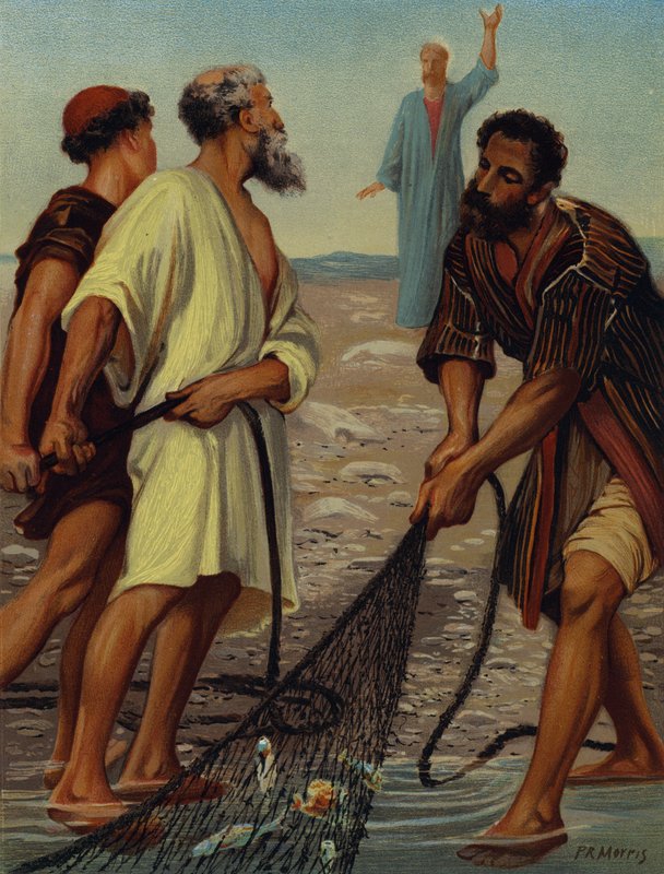 Kristus volá učedníky (chromolitho) od Philip Richard (after) Morris