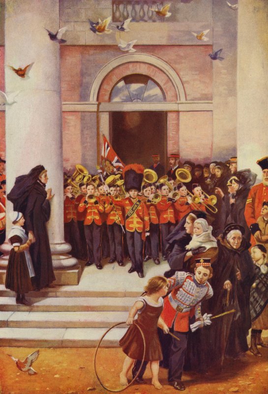 Synové statečných (barevná litografie) od Philip Richard (after) Morris