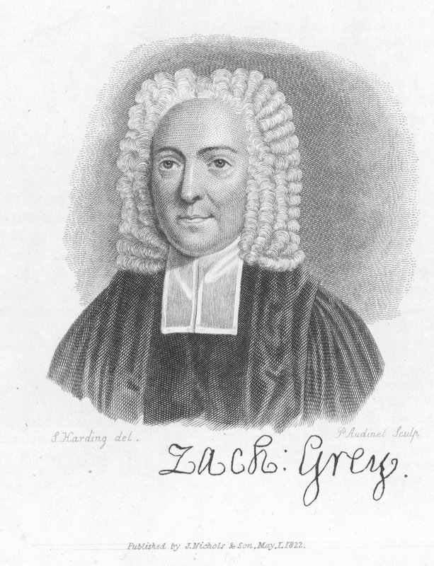 Dr. Zachary Grey, anglický kněz a spisovatel (rytina) od Philipp Audinet