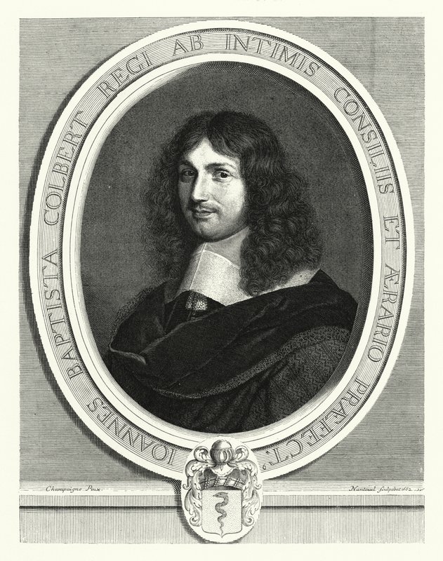 Jean-Baptiste Colbert, francouzský státník (rytina) od Philippe de (after) Champaigne