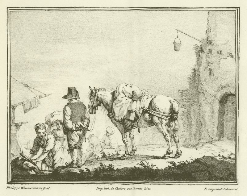 Cestovatel s koněm od Philips Wouwerman