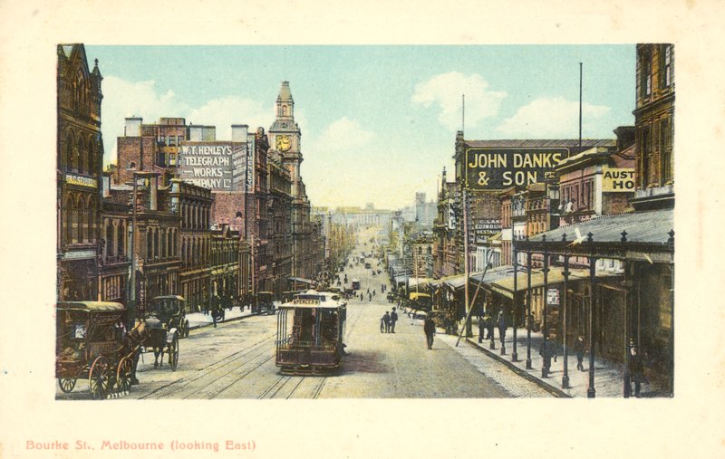 Bourke Street, Melbourne, Victoria, Austrálie (foto) od Photographer Australian