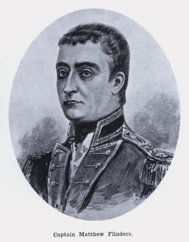 Kapitán Matthew Flinders (černobílá fotografie) od Photographer Australian