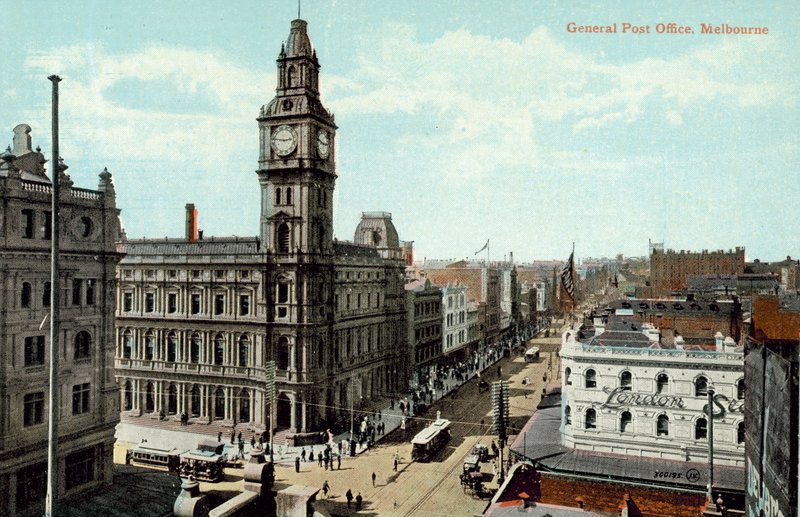General Post Office, Melbourne (barevná fotografie) od Photographer Australian