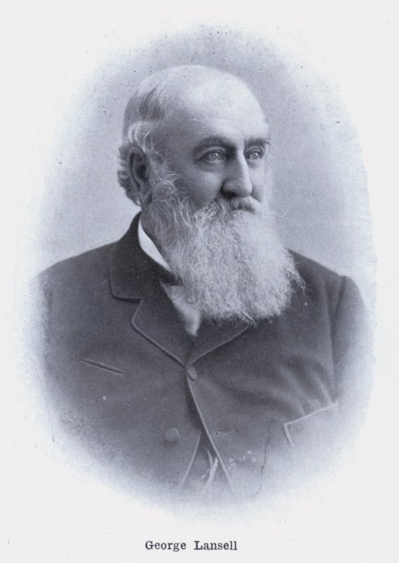 George Lansell (černobílá fotografie) od Photographer Australian