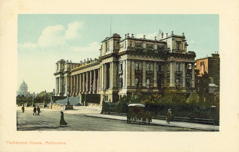 Budova parlamentu, Melbourne, Victoria, Austrálie (foto) od Photographer Australian