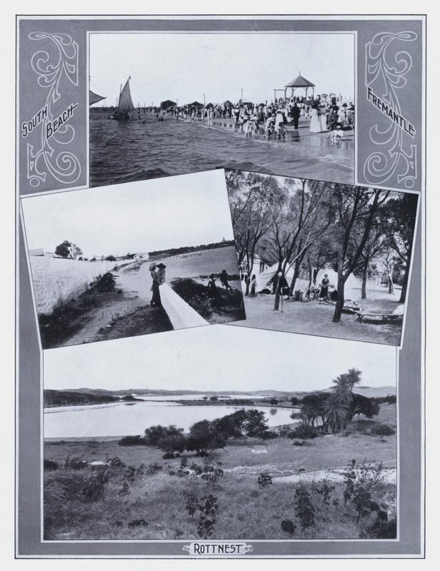 South Beach, Fremantle, Rottnest (černobílá fotografie) od Photographer Australian
