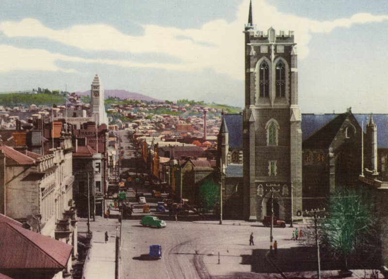 Tasmánie: Murray Street, Hobart (barevná fotografie) od Photographer Australian