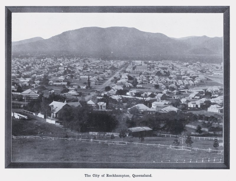 Město Rockhampton, Queensland (černobílá fotografie) od Photographer Australian