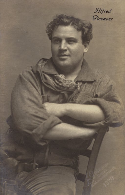 Alfred Piccaver , britsko-americký operní zpěvák (černobílá fotografie) od Photographer Austrian