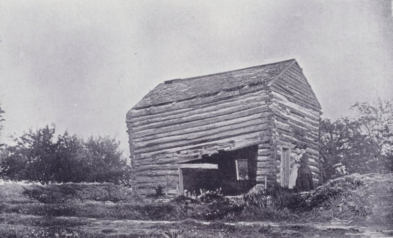 Kanada: First Council House of Six Nations Indians, Brantford (č/b foto) od Photographer Canadian
