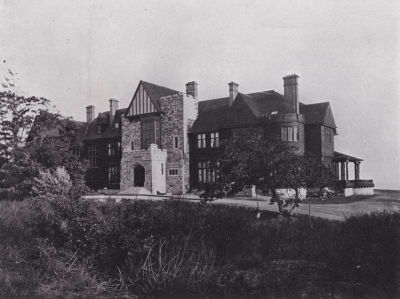 Government House, Victoria (černobílá fotografie) od Photographer Canadian