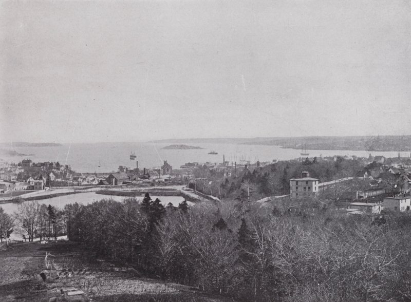 Vstup do přístavu, Halifax (černobílá fotografie) od Photographer Canadian