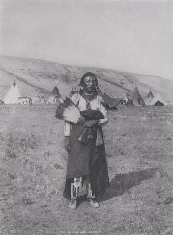 Winnipeg Jack, Blackfoot (černobílá fotografie) od Photographer Canadian