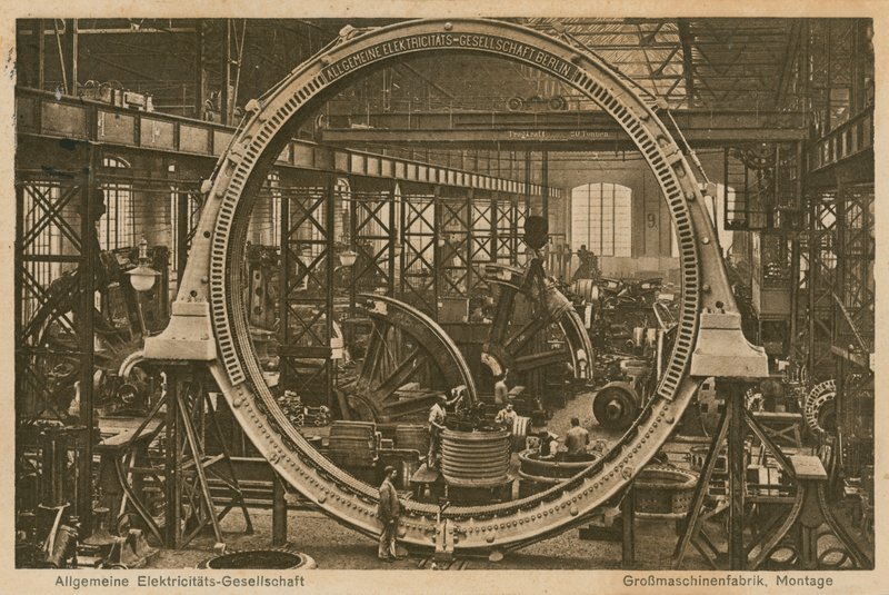 Allgemeine Elektricitats-Gesellschaft. Pohlednice odeslaná 20. dubna 1913. od Photographer German
