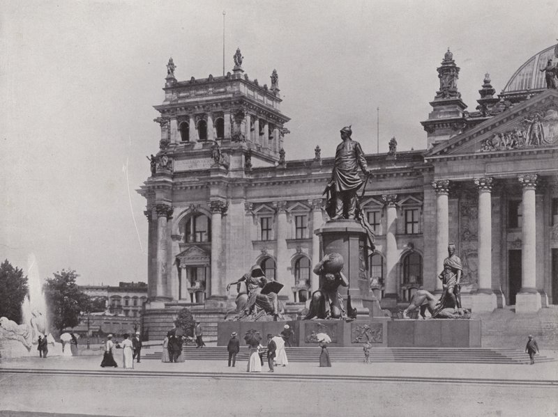 Bismarckův pomník (černobílá fotografie) od Photographer German