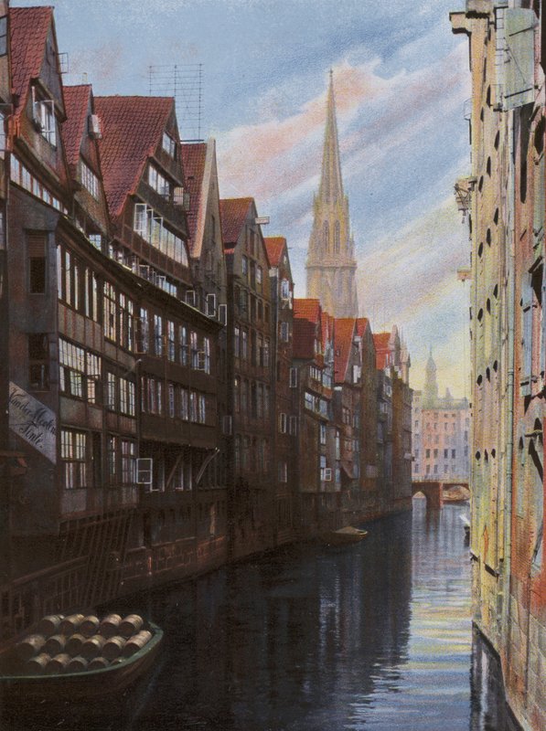 Hamburk: Flotila poblíž Groningerstrasse (foto) od Photographer German