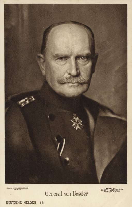 Hans Hartwig von Beseler, německý generál (č/b foto) od Photographer German
