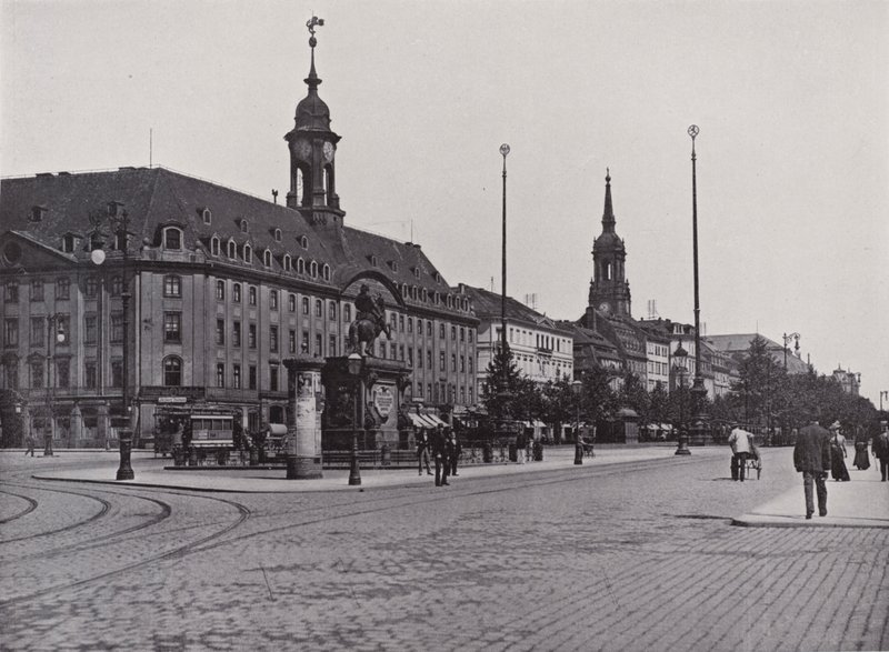 Hlavní ulice v Neustadtu (černobílá fotografie) od Photographer German