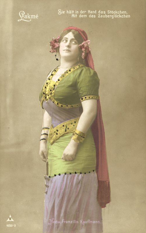 Hedwig Franzillo Kauffman jako Lakme (barevné foto) od Photographer German