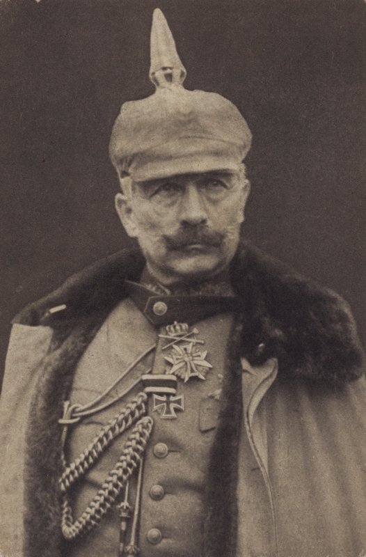 Německý císař Wilhelm II ve vojenské uniformě (černobílá fotografie) od Photographer German