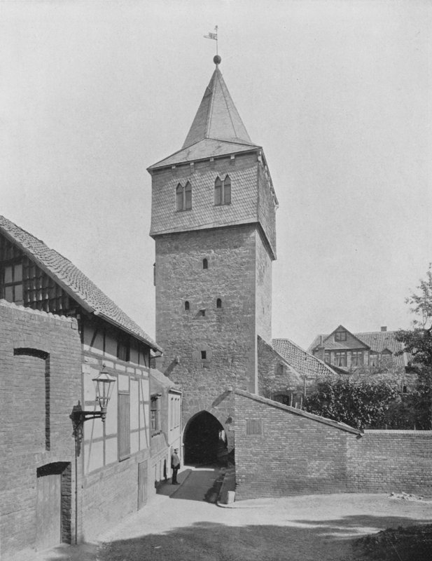 Kehrwiederturm (černobílá fotografie) od Photographer German