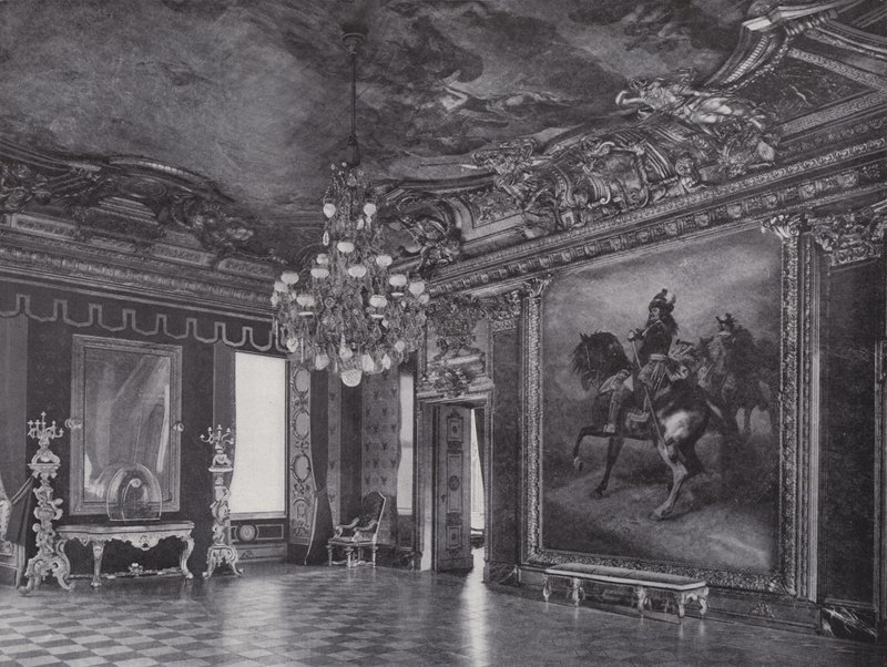 Royal Castle, The Red Eagle Room (č/b fotografie) od Photographer German