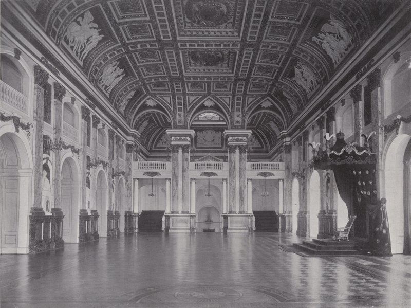 Královský palác, Bílý sál (černobílá fotografie) od Photographer German