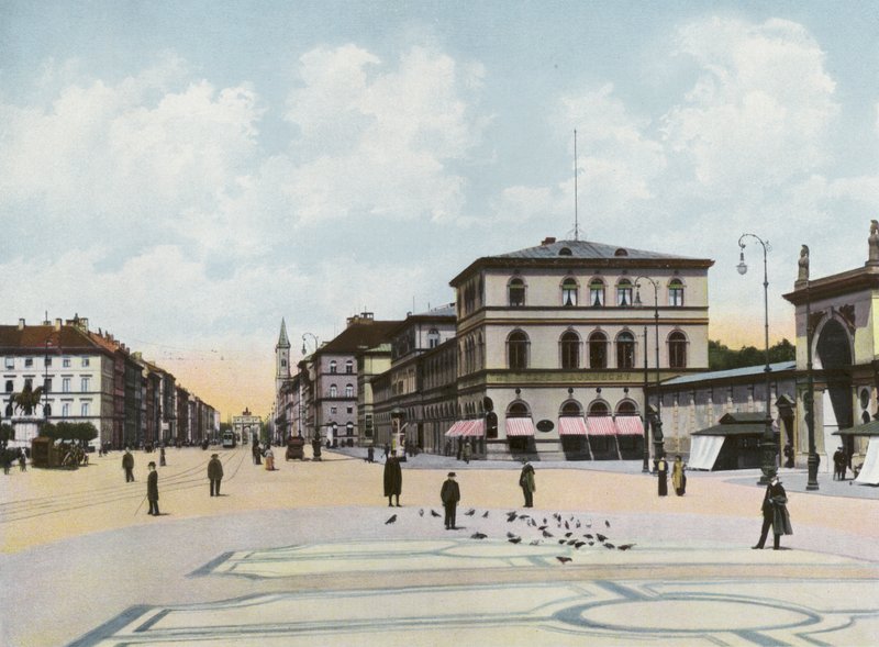 Mnichov/Mnichov: Odeonsplatz U Ludwigstrasse (foto) od Photographer German