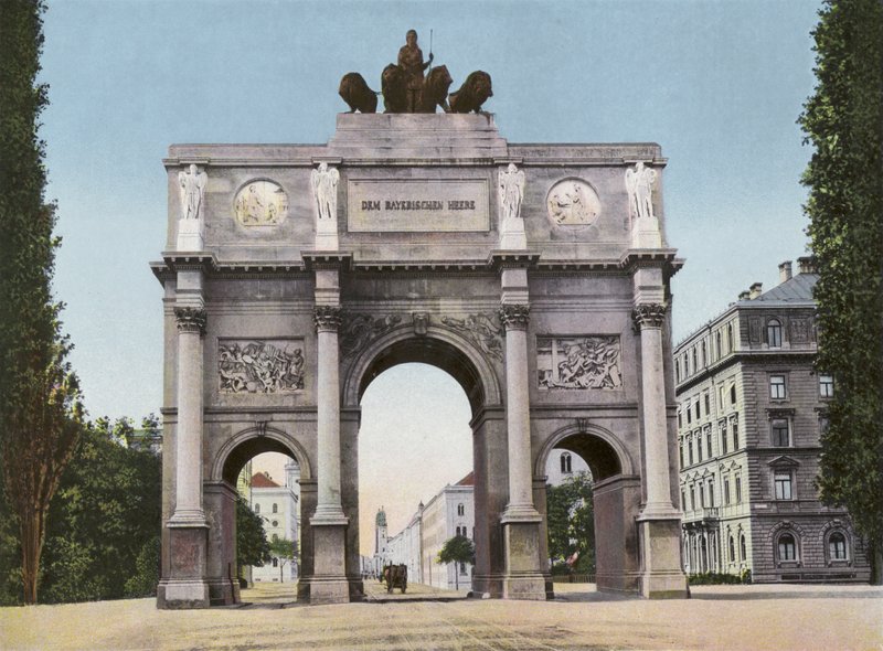 Mnichov/Mnichov: Siegestor (foto) od Photographer German