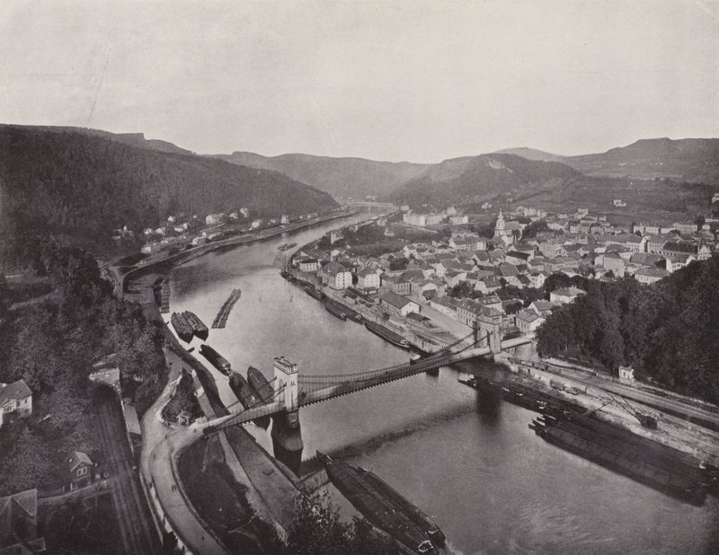 Panorama Děčína (čb foto) od Photographer German