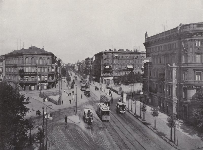 Potsdamer Strasse (černobílá fotografie) od Photographer German