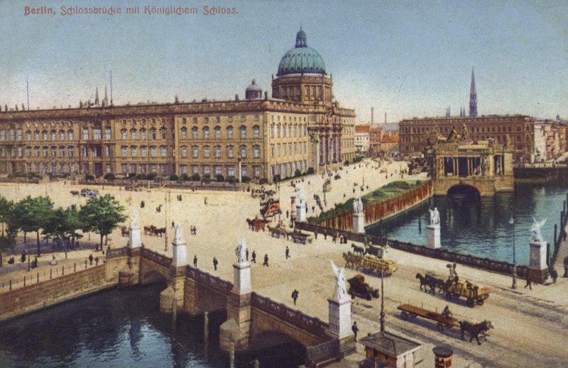 Schlossbruecke a královský palác, Berlín, Německo (foto) od Photographer German