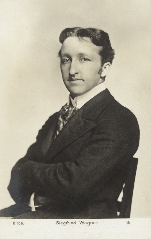 Siegfried Wagner , německý skladatel a dirigent (č/b foto) od Photographer German