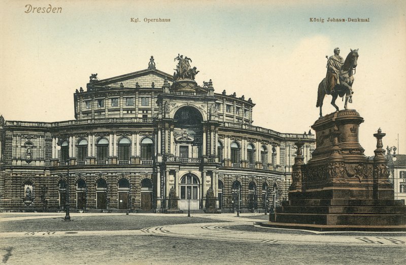 Opera, Drážďany (barevné foto) od Photographer German