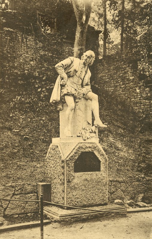 Památník Williama Shakespeara, Výmar (černobílá fotografie) od Photographer German