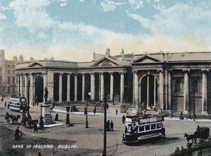 Bank of Ireland, Dublin (barevná fotografie) od Photographer Irish