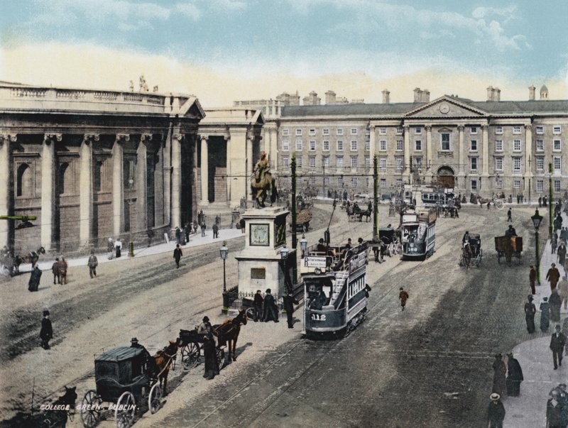 College Green, Dublin (barevná fotografie) od Photographer Irish