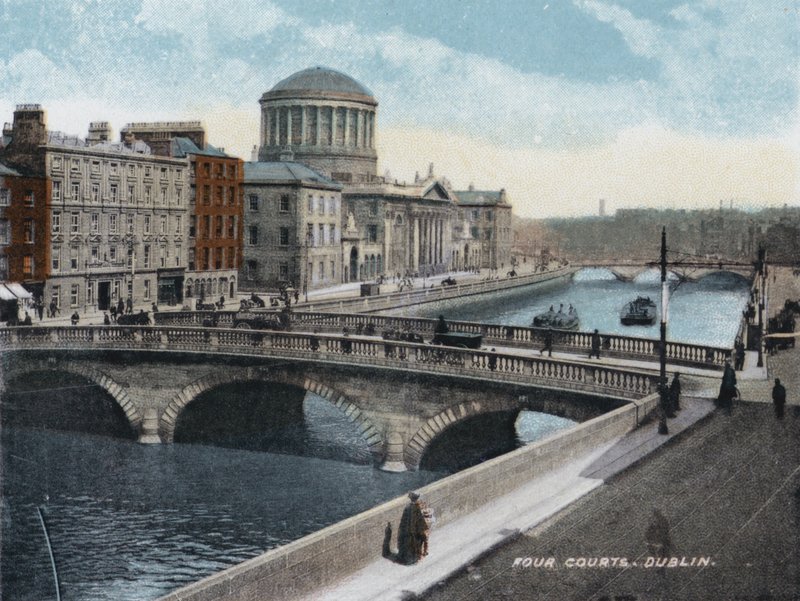 Four Courts, Dublin (barevné foto) od Photographer Irish