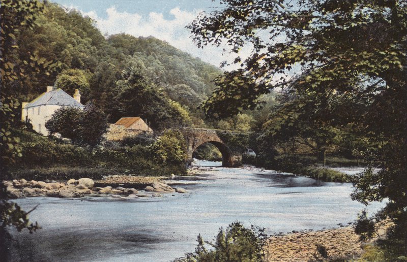 Irsko: Setkání vod, v údolí Avoca, hrabství Wicklow (barevné foto) od Photographer Irish