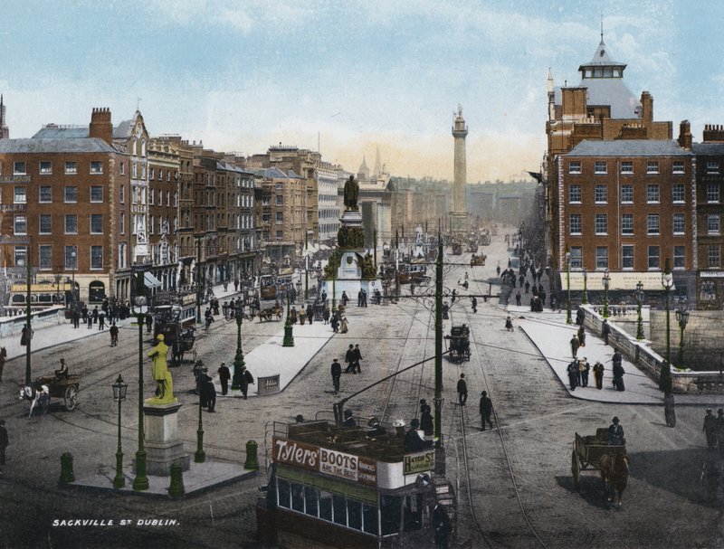 Sackville Street, Dublin (barevná fotografie) od Photographer Irish