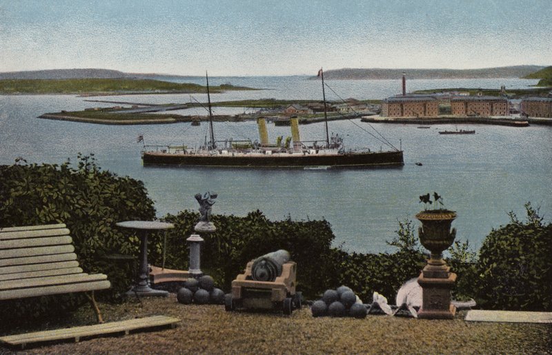 Jižní Irsko: Queenstown Harbour, County Cork (barevné foto) od Photographer Irish