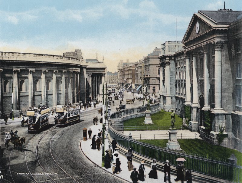 Trinity College, Dublin (barevné foto) od Photographer Irish