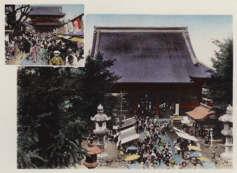 Japonsko, kolem roku 1912: Kwannon Temple and it