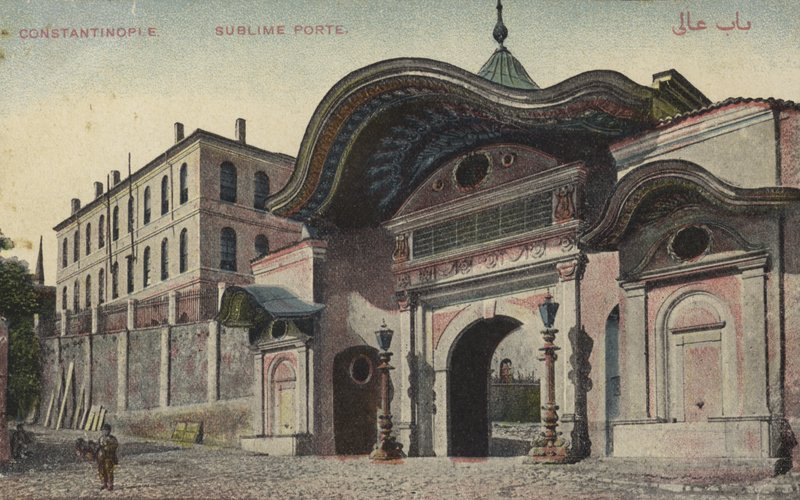 Sublime Porte, Konstantinopol (barevná fotografie) od Photographer Turkish
