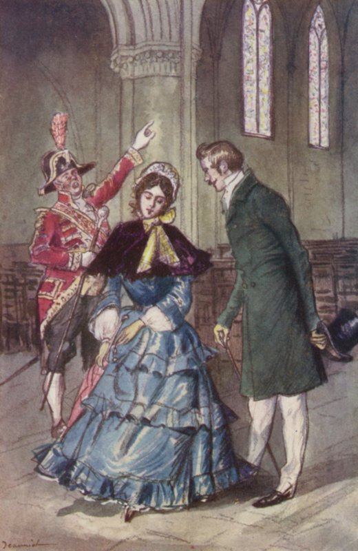 Beadle za ním zavolal: "Monsieur? Věž! Věž!" od Pierre Georges Jeanniot
